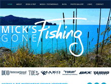 Tablet Screenshot of micksgonefishing.com